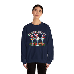 Lit & Frostbit Design | Festive Christmas Martinis, Winter Parties, Snowman Apparel, Christmas Party Sweatshirt