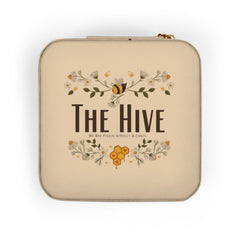 Compact 'Time To Hive' Jewelry Travel Case – Portable Ring & Earring Organizer