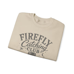 Firefly Catching Club Sweatshirt — Vintage Mason Jar Summer Nights Crewneck - Southern Heritage