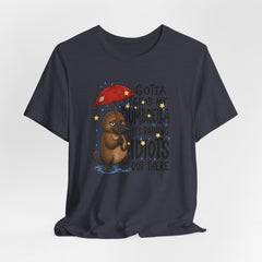 Funny Platypus T‑Shirt — "Gotta Grab My Dumbrella, It’s Raining Idiots Out There" Graphic Tee