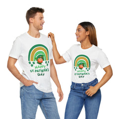 St. Patrick's Day Rainbow LeprechaunTee - Unisex Short Sleeve Shirt