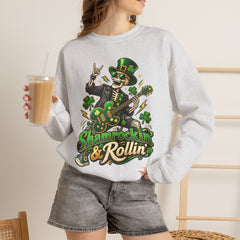 St. Patrick's Day Shamrockin' & Rollin' Sweatshirt