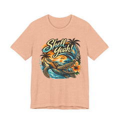 Shell Yeah! Turtle Graphic Tee — Tropical Beach Surf T-Shirt