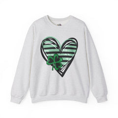 St. Patrick's Day Heart Sweatshirt - Unisex Heavy Blend Crewneck