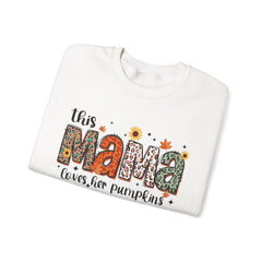"This Mama Loves Her Pumpkins" Unisex Heavy Blend™ Crewneck Sweatshirt