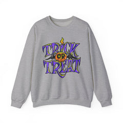Halloween 'Trick or Treat' Crewneck Sweatshirt — Retro Candy Graphic