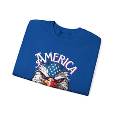 AMERICA - Bald Eagle- Unisex Heavy Blend™ Crewneck Sweatshirt