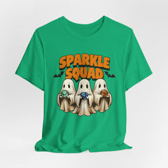 Sparkle Squad Ghost Tee | Unisex Jersey Short Sleeve T-Shirt | Cute Halloween Shirt, Party Outfit, Gift Idea, Casual Wear