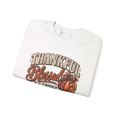 "Thankful, Blessed & a Little Stressed" Fall Pumpkin Sweatshirt