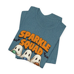 Sparkle Squad Ghost Tee | Unisex Jersey Short Sleeve T-Shirt | Cute Halloween Shirt, Party Outfit, Gift Idea, Casual Wear