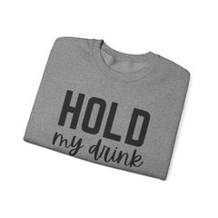 "Hold My Drink, I Gotta Pet This Dog" Unisex Heavy Blend™ Crewneck Sweatshirt
