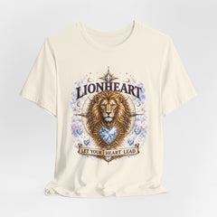 Lionheart T-Shirt — "Let Your Heart Lead" Lion Graphic Tee