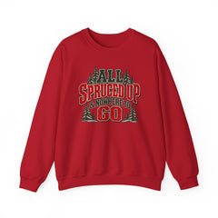 "All Spruced Up & Nowhere to Go" Holiday Christmas Tree Graphic sweatshirt