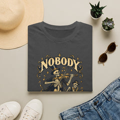 Nobody Plays It Better T-Shirt — Skeleton Violinist Day of the Dead Music Tee