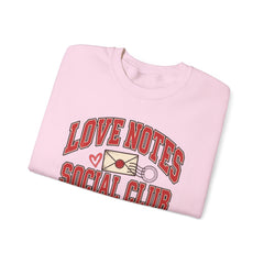 Love Notes Social Club Sweatshirt — Retro Valentine Crewneck
