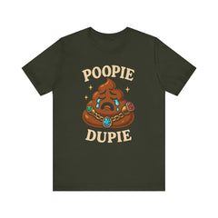 Funny Poop Doopie Emoji Tee, Quirky Graphic, Humorous Apparel, Playful Wear, Fizzing jewelry