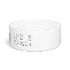Cute Bunny Easter Pet Bowl - Stylish and Playful Design for Animal Lovers