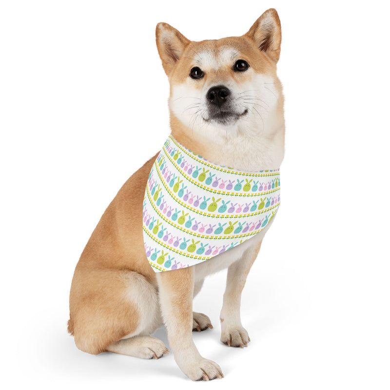 Colorful Pet Bandana Collar - Vibrant Floral Pattern for Stylish Dogs