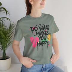 Do What Makes You Happy Tee | Unisex Jersey Short Sleeve Shirt, Positive Vibes Shirt, Gift for Friends, Uplifting Apparel, Casual [...]