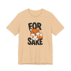 Funny Fox Tee "For Sake" Cute Fox Graphic T-Shirt