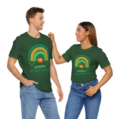 St. Patrick's Day Rainbow LeprechaunTee - Unisex Short Sleeve Shirt