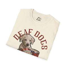 FB Rockstar Dog Unisex T-Shirt - Deaf Dogs Definitely Rock Design