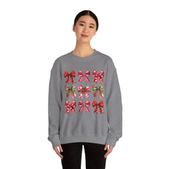 Christmas Red Bow Sweatshirt