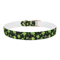 Dog Collar - St Patrick's Day Clover Design