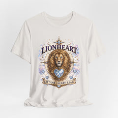 Lionheart T-Shirt — "Let Your Heart Lead" Lion Graphic Tee