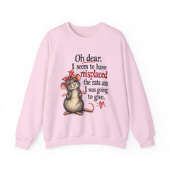Sarcastic Crewneck Sweatshirt - Don’t Give A Rats Ass