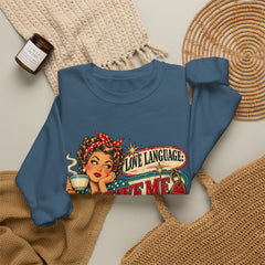 Retro Rosie 'Leave Me Alone' Vintage Pin-Up Graphic Sweatshirt- Valentine