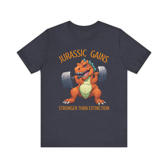 Jurassic Gains- Fitness T-shirt for Gym Workouts