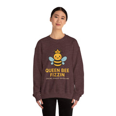 Queen Bee Fizzin'  -Unisex Crewneck Sweatshirt - Cute Casual Fashion