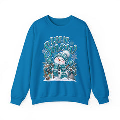 Let It Snow Snowman Crewneck Sweatshirt — Cozy Holiday Winter Pullover