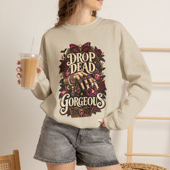“Drop Dead Gorgeous” Gothic Hand Illustration w/rings- Jewelry Reveals