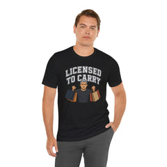 Funny Marriage License Unisex Te, License to carry
