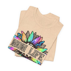 Sunflower Leopard Mom Tee