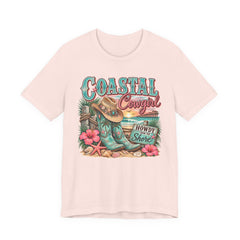 Coastal Cowgirl Tee — "Howdy Shore" Beach Western Graphic T-Shirt