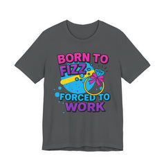 Born to Fizz Tee, Fun Graphic T-Shirt, Unisex Comedy Shirt, Surprise Jewelry Reveals, Bella Canvas