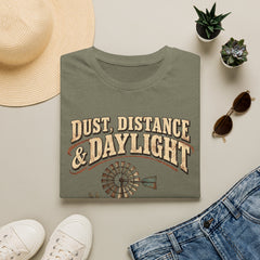 Dust, Distance & Daylight T-Shirt — Vintage Windmill Graphic Tee for Outdoor Lovers- Southern Heritage