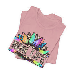 Sunflower Leopard Mom Tee