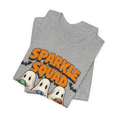 Sparkle Squad Ghost Tee | Unisex Jersey Short Sleeve T-Shirt | Cute Halloween Shirt, Party Outfit, Gift Idea, Casual Wear