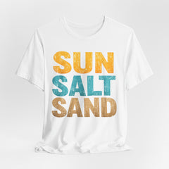 Sun Salt Sand Beach T-Shirt — Retro Coastal Summer Tee