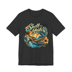 Shell Yeah! Turtle Graphic Tee — Tropical Beach Surf T-Shirt
