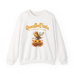 Fall Queen Bee Crewneck Sweatshirt - Halloween Pumpkin Design