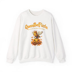Fall Queen Bee Crewneck Sweatshirt - Halloween Pumpkin Design