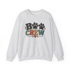 Dog Crew Sweatshirt – "B Crew" Paw Print Graphic Crewneck