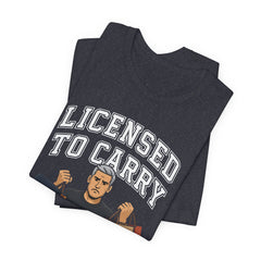 Funny Marriage License Unisex Te, License to carry