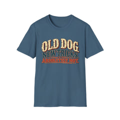 Old Dog New Tricks T-Shirt – "Absolutely Not" Vintage Graphic Tee