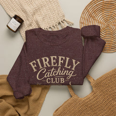 Firefly Catching Club Sweatshirt — Vintage Mason Jar Summer Nights Crewneck - Southern Heritage